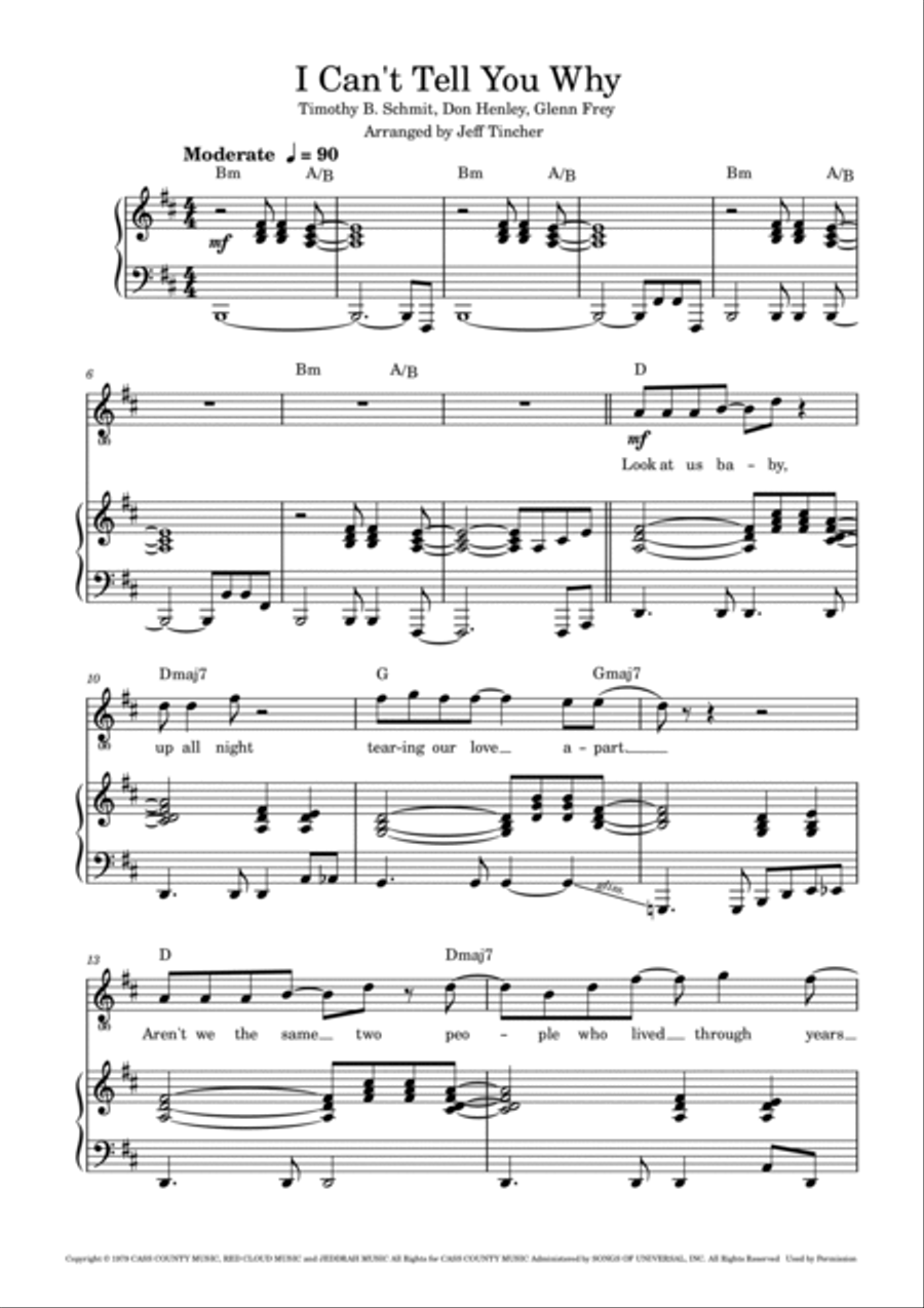 I Can't Tell You Why Voice scores gallery preview page 2