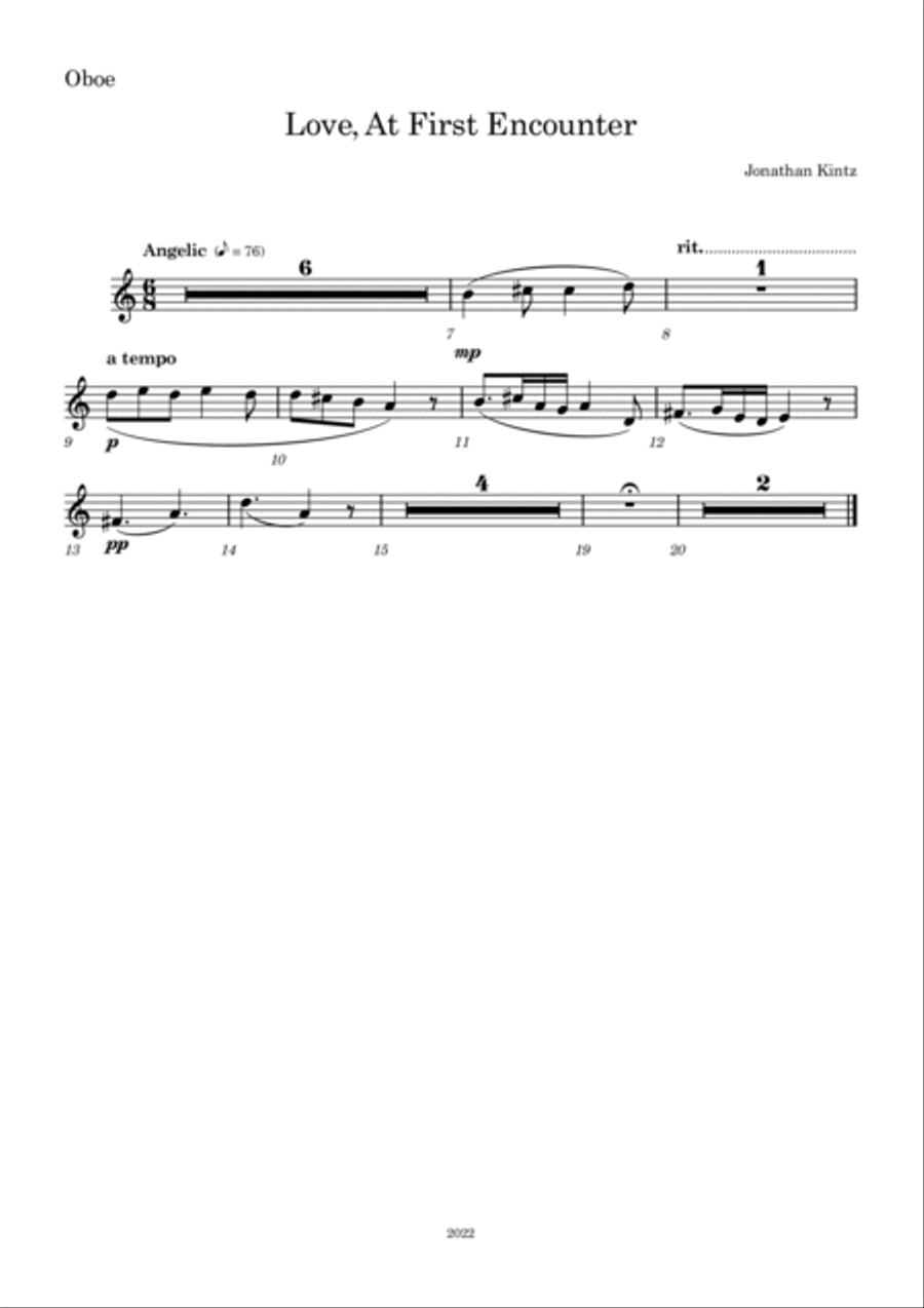 Love, At First Encounter Chamber Music scores gallery preview page 6
