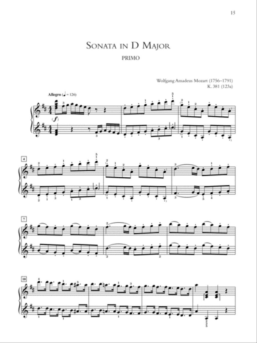 Sonatas for One Piano, Four Hands Small Ensemble scores gallery preview page 3