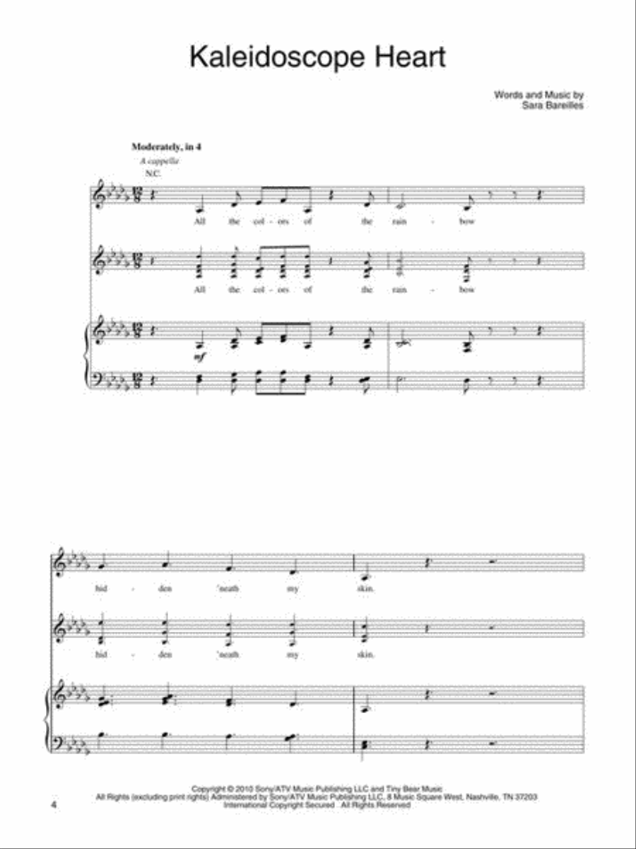 Sara Bareilles – Kaleidoscope Heart Piano, Vocal, Guitar scores gallery preview page 6