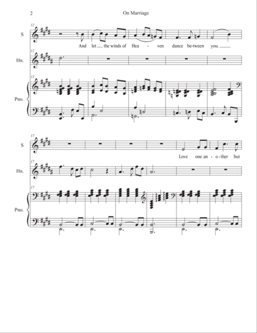 On Marriage Small Ensemble scores gallery preview page 2