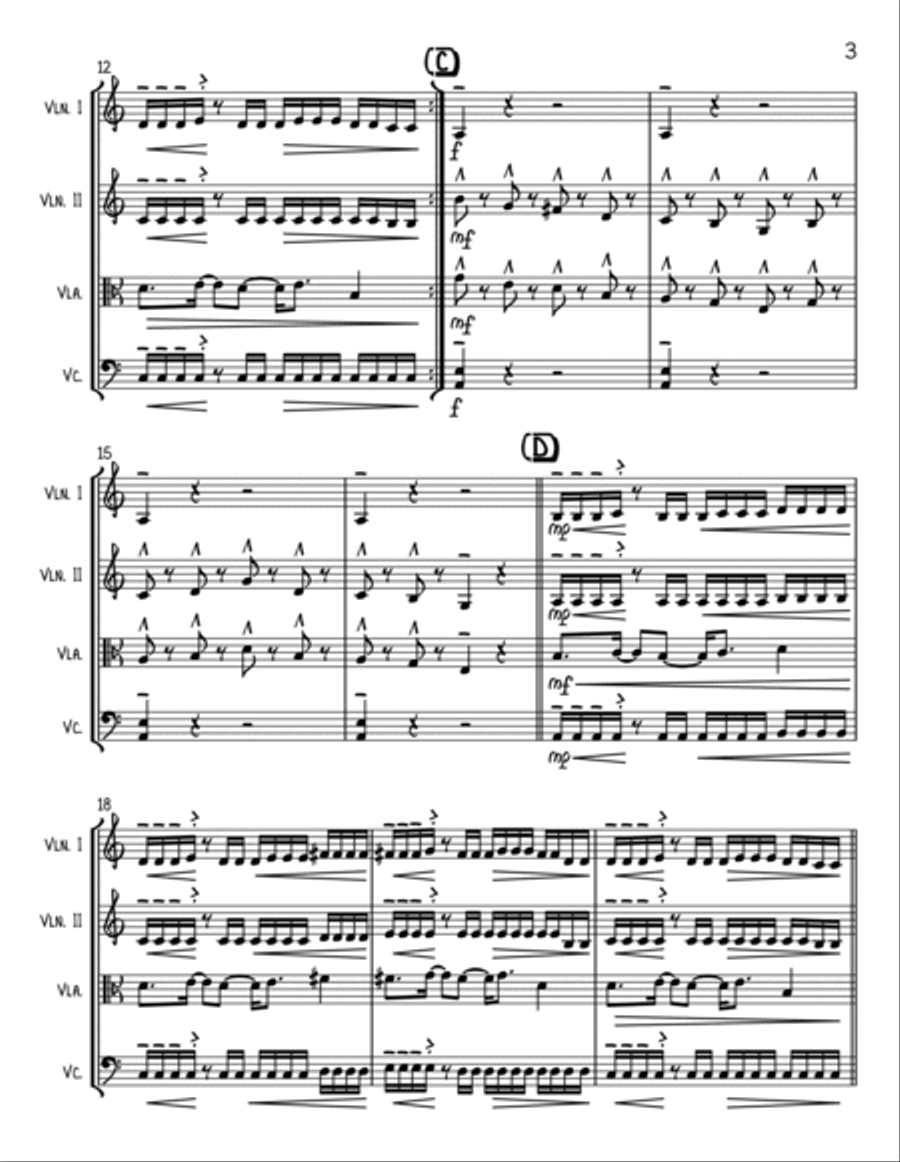 Doin' It Right String Quartet scores gallery preview page 3