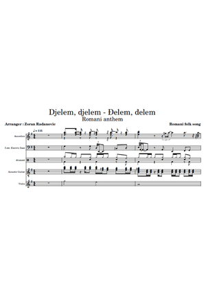 Book cover for Djelem djelem - Đelem, đelem - for band - Score Only