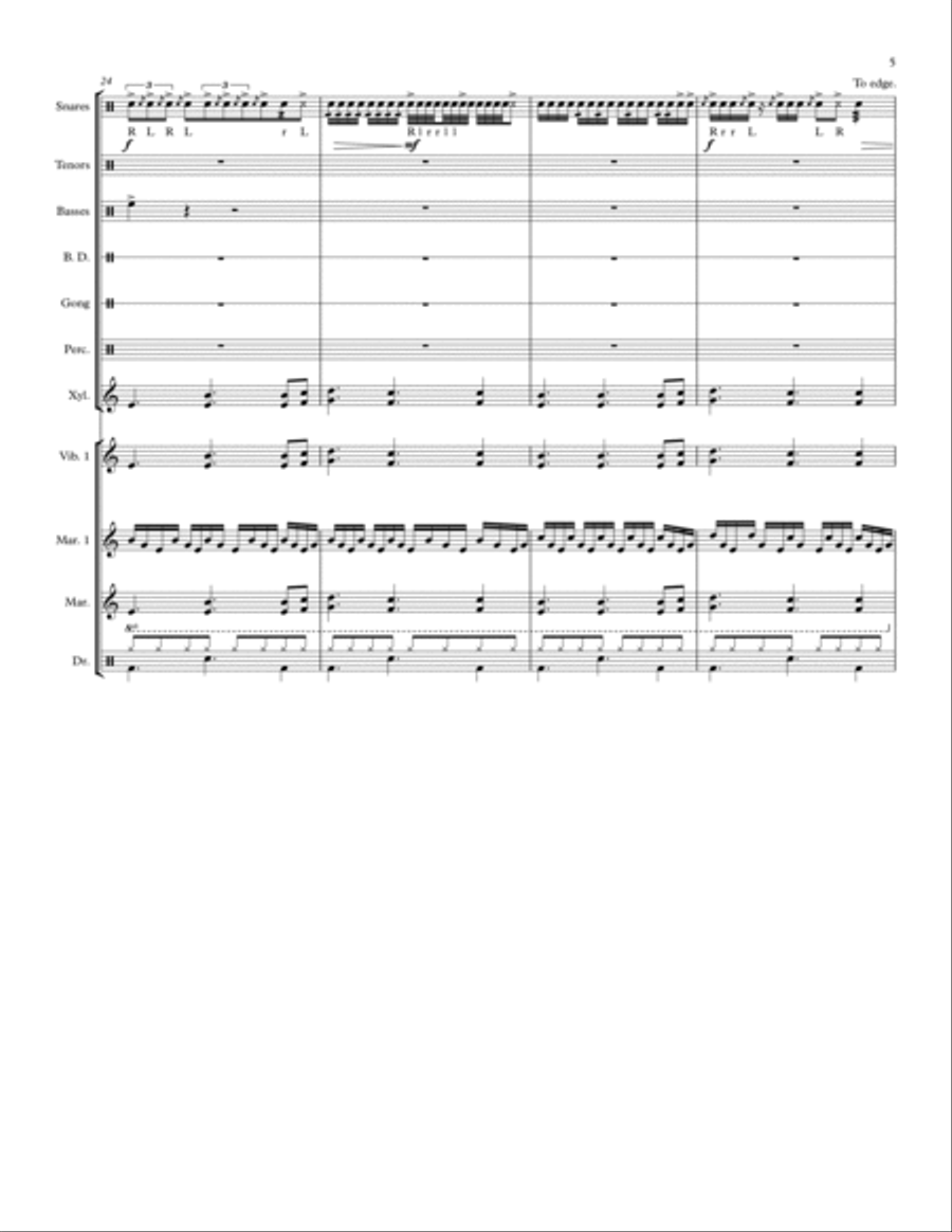 Zombies of Annihilation Percussion Ensemble scores gallery preview page 5