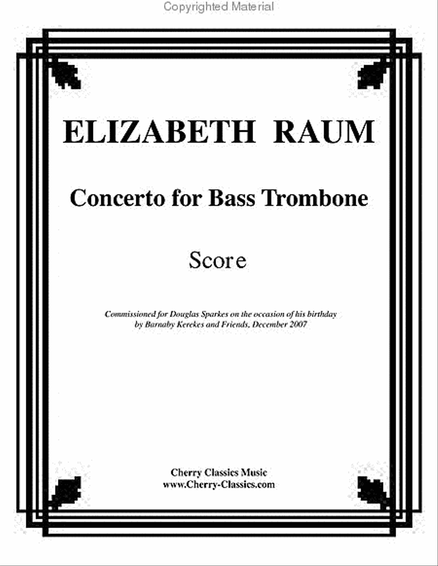 Concerto for Bass Trombone with String Orchestra & Percussion String Orchestra scores gallery preview page 2