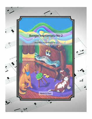 Boogie Impromptu No. 2 - original piano solo, duet or trio