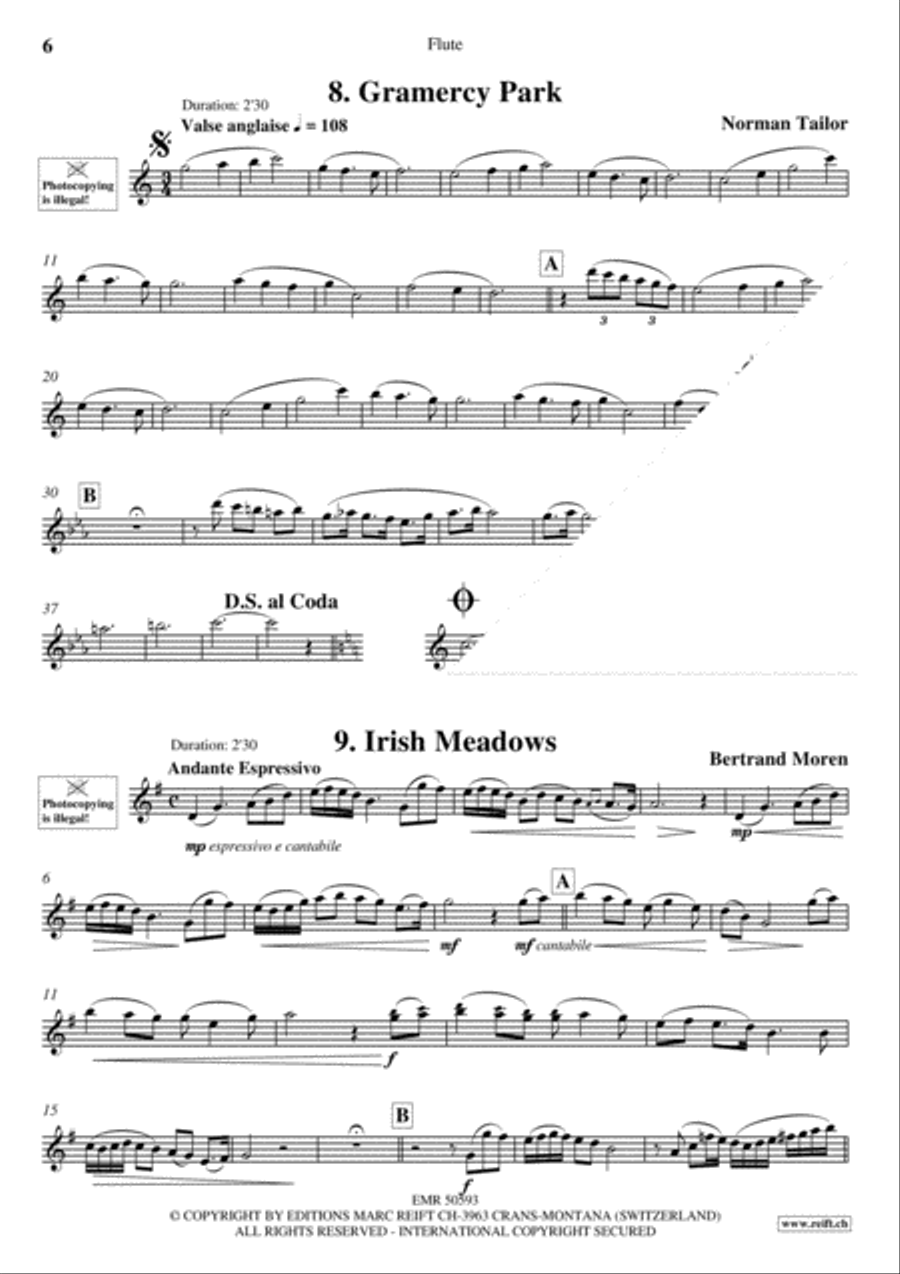 20 Slow Melodies Volume 1 Flute Solo scores gallery preview page 8