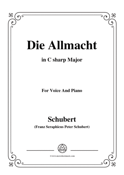 Schubert-Die Allmacht,Op.79 No.2,in C sharp Major,for Voice&Piano image number null