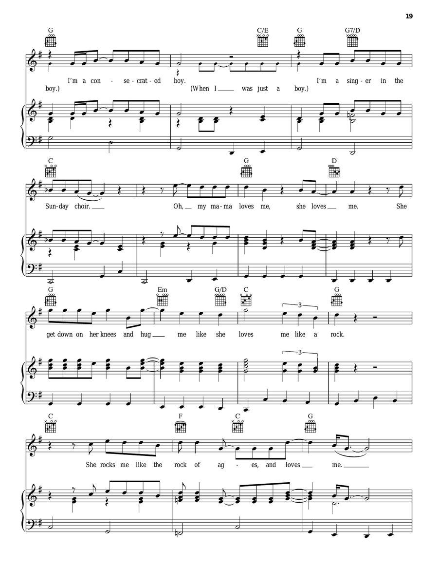 Loves Me Like A Rock Loves Me Like A Rock Piano, Vocal, Guitar scores gallery preview page 2