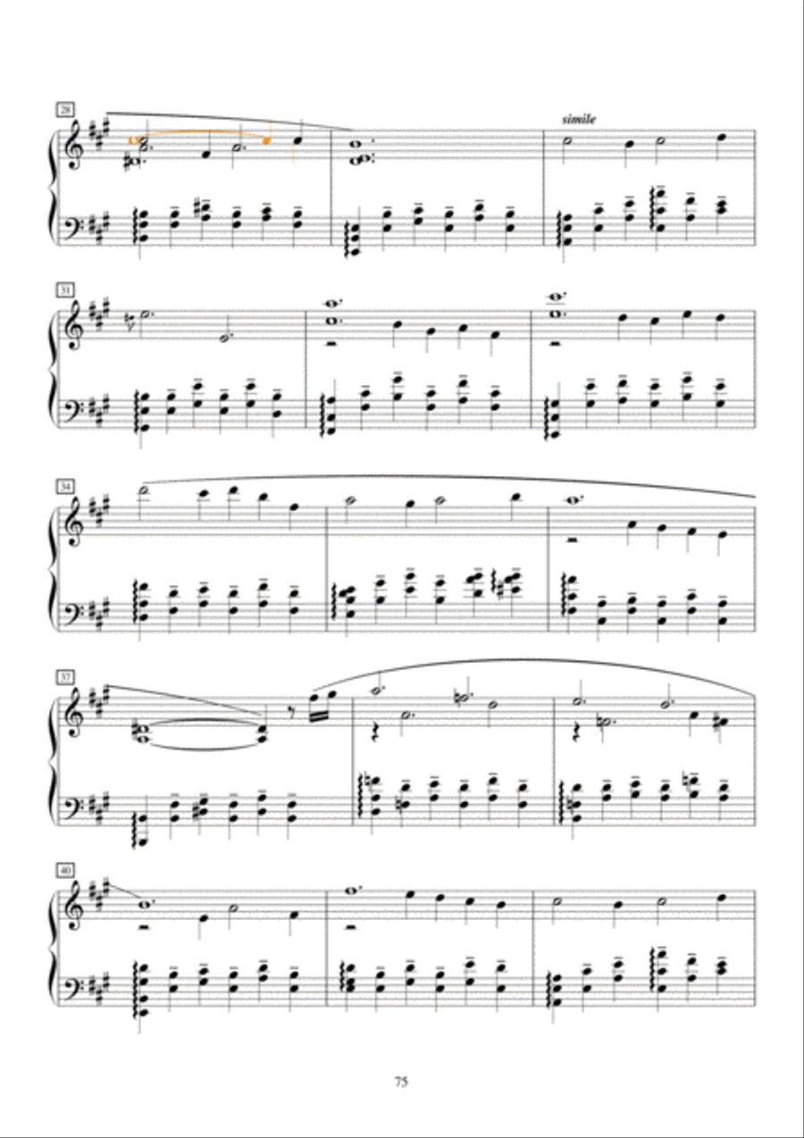 Concert etudes no.10-Recollection(A major) Piano Method scores gallery preview page 3