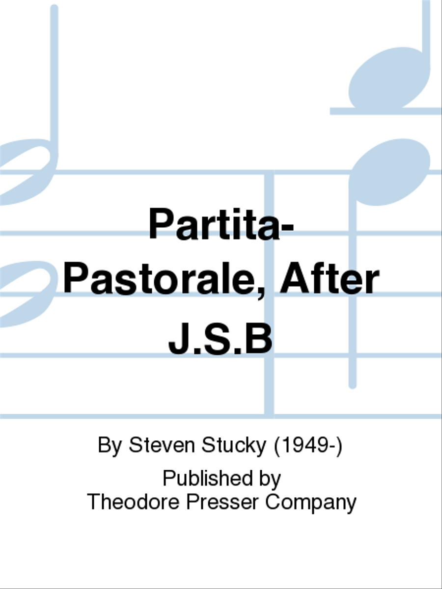 Partita-Pastorale, After J.S.B B-Flat Clarinet scores gallery preview page 1