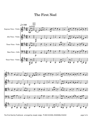 The First Noel for String Quartet in Schools