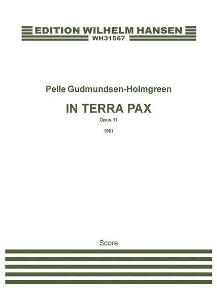 In Terra Pax Op.11