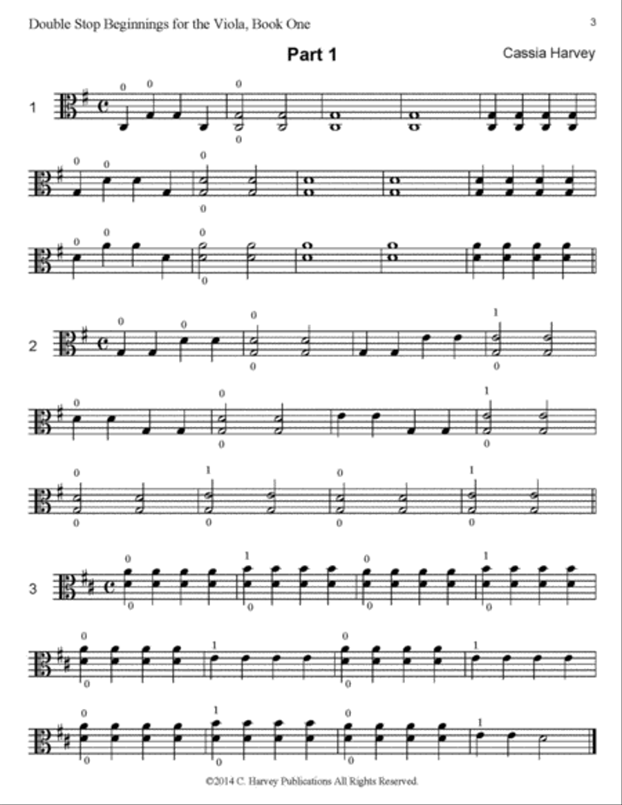 Double Stop Beginnings for the Viola, Book One Viola scores gallery preview page 2
