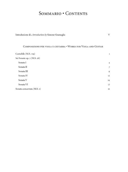 Compositions for Viola and Guitar