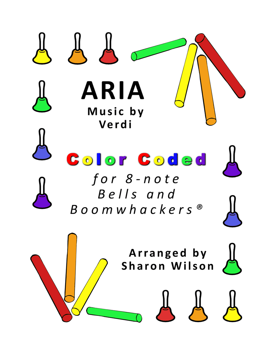 Aria for 8-note Bells and Boomwhackers® (with Color Coded Notes) image number null