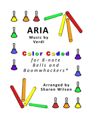 Aria for 8-note Bells and Boomwhackers® (with Color Coded Notes)
