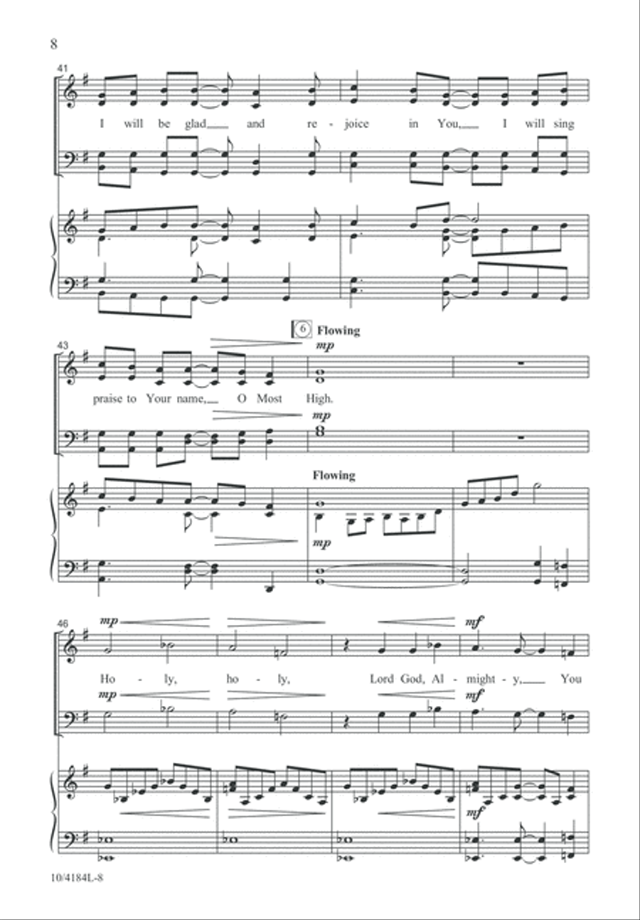 I Will Praise You I Will Praise You 4-Part scores gallery preview page 8