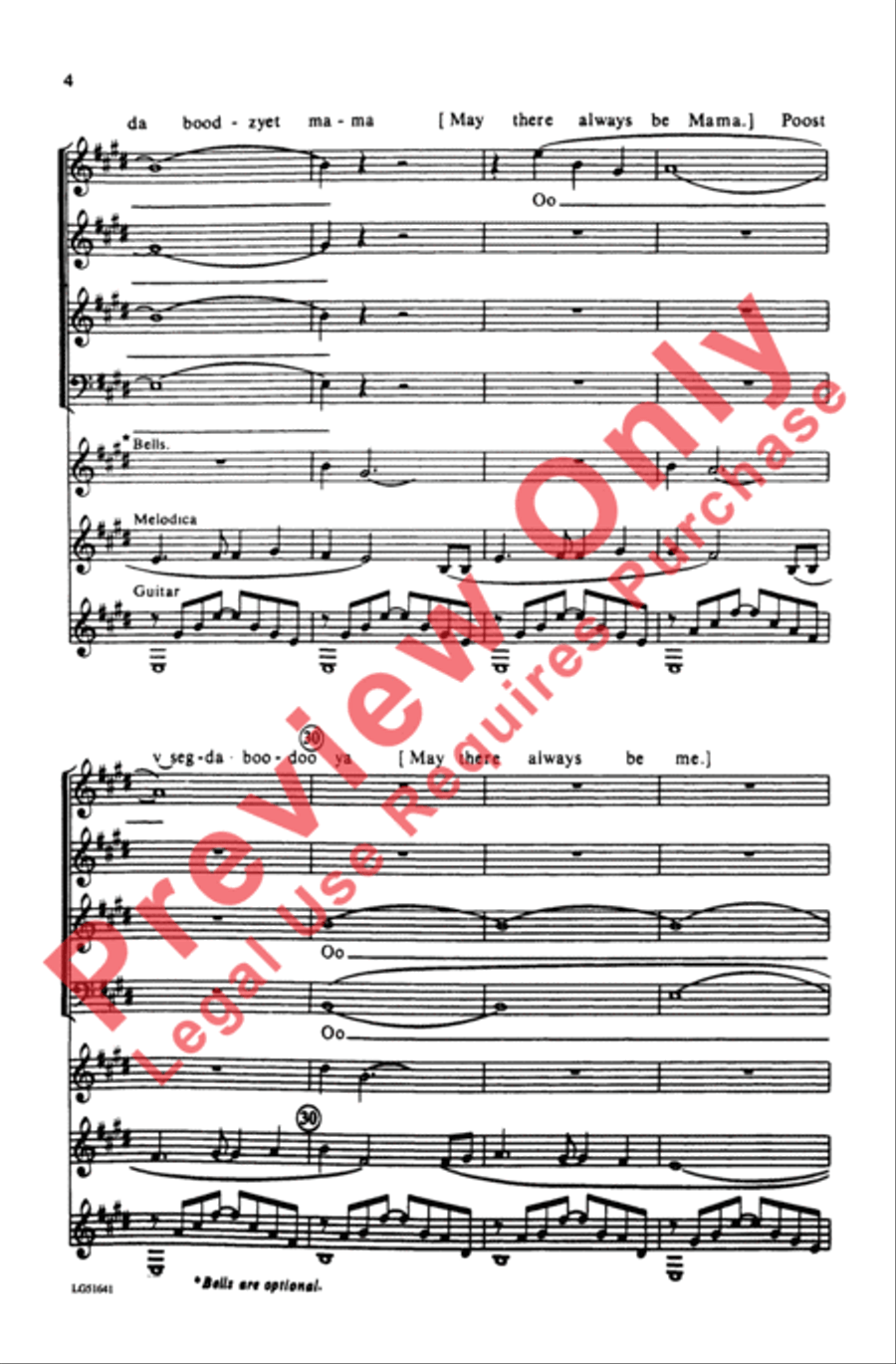 May There Always Be Sunshine 4-Part scores gallery preview page 4