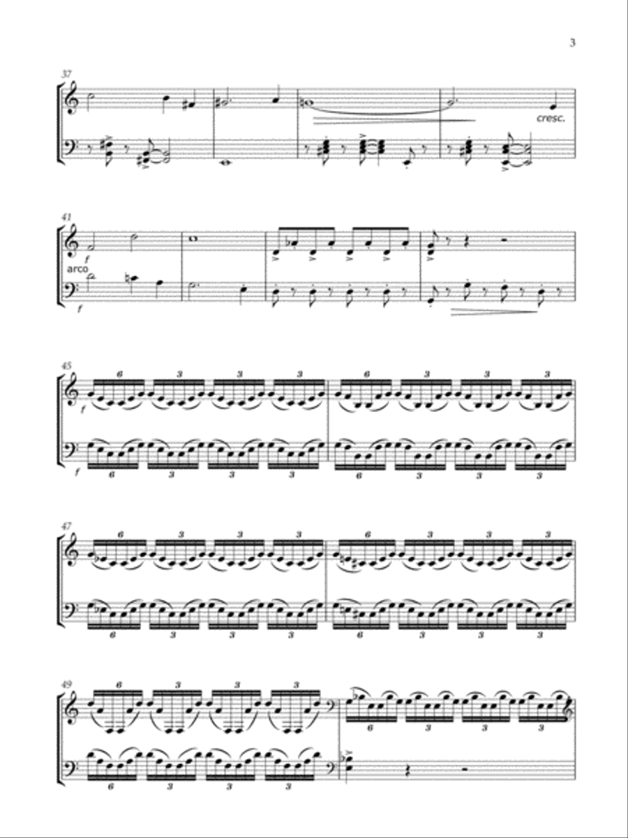 The girl and the toad / Contrabass Duet String Duet scores gallery preview page 4