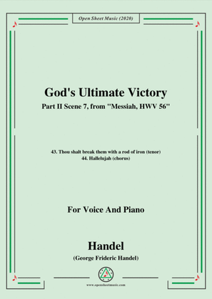 Book cover for Handel-Messiah,HWV 56,Part II,Scene 7,for Voice and Piano