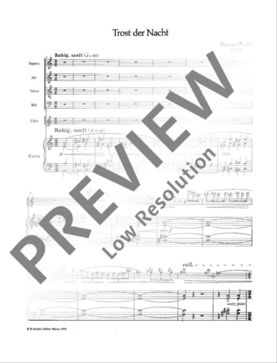 Trost der Nacht 4-Part scores gallery preview page 8