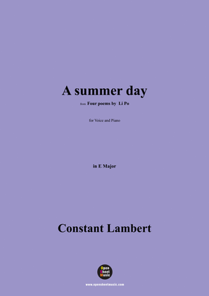 C. Lambert-A summer day,in E Major