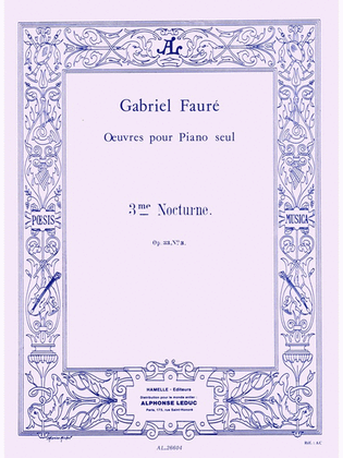 Book cover for Nocturne No.3, Op.33 No.3 In A Flat Major (piano Solo)