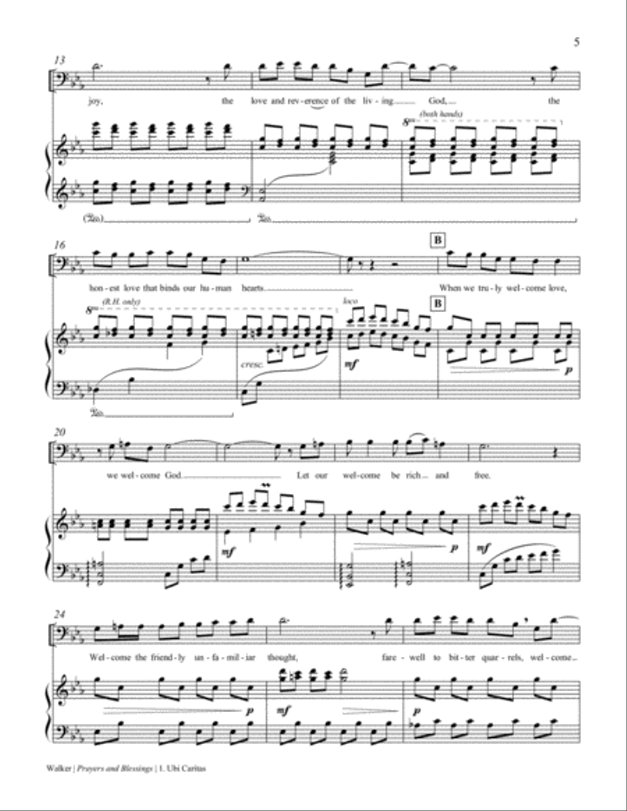 Prayers and Blessings Baritone Voice scores gallery preview page 5
