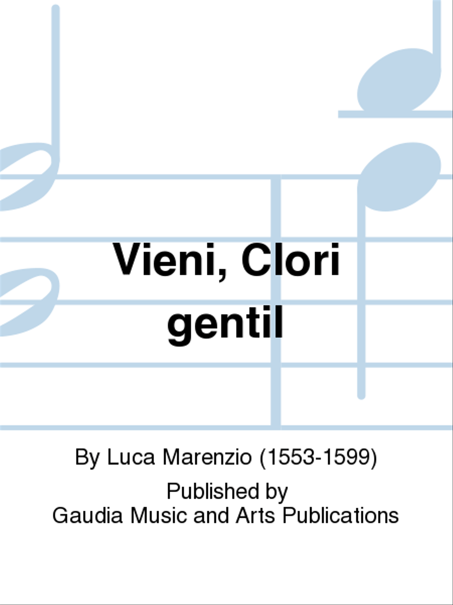 Vieni, Clori gentil SATTB scores gallery preview page 1