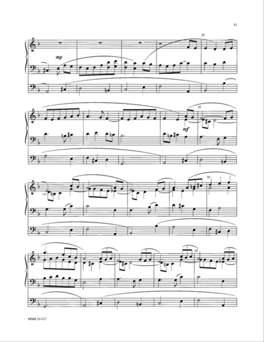 The Prodigal Son: The King of Love My Shepherd Is Organ scores gallery preview page 2