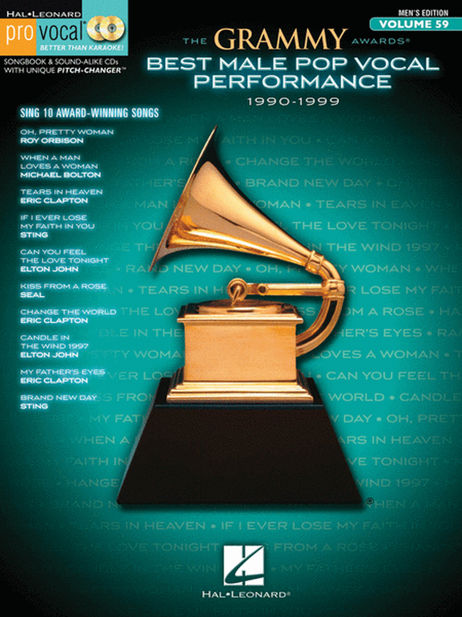 The Grammy Awards Best Male Pop Vocal 1990-1999