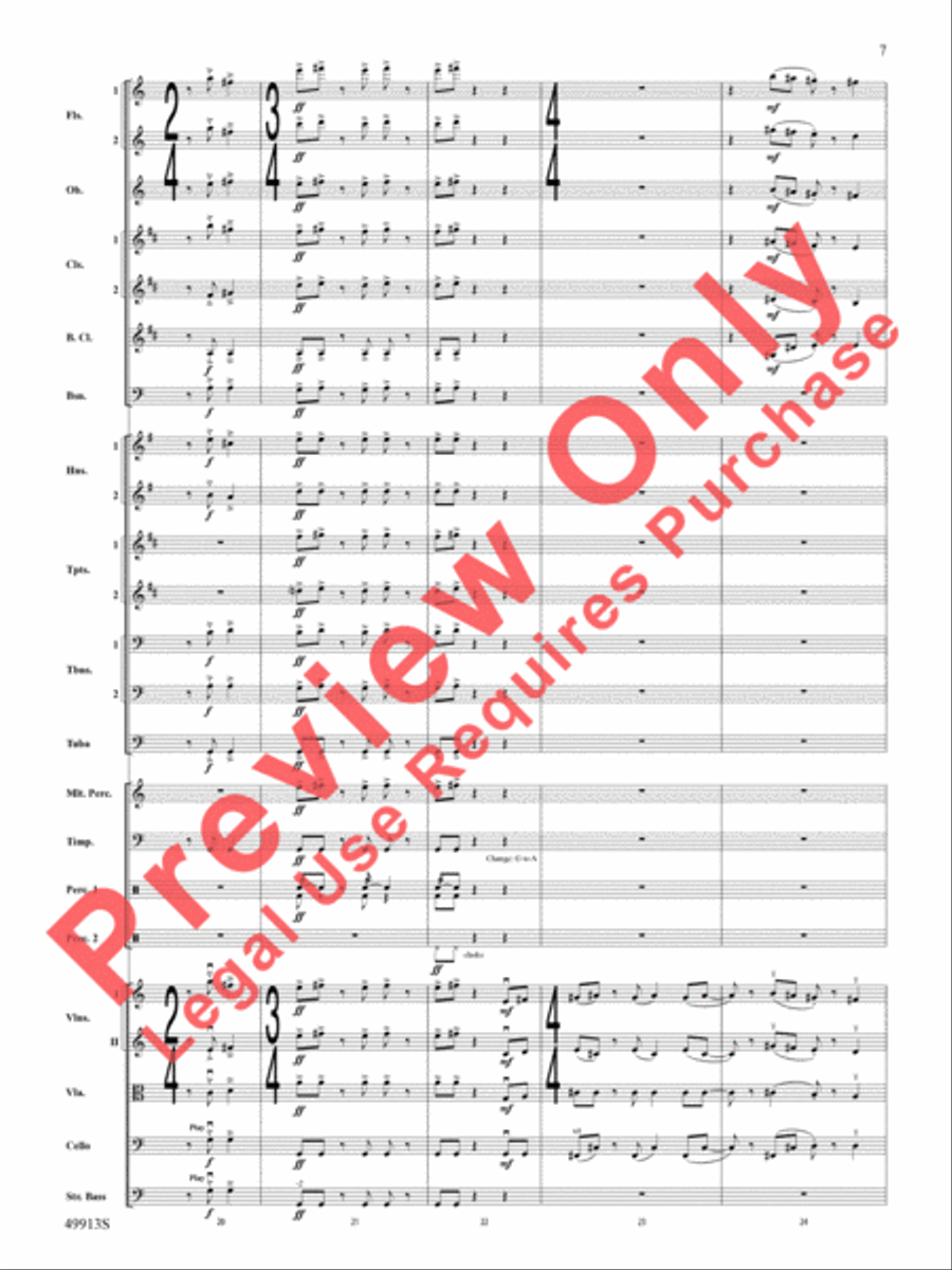 Fantastic Beasts -- The Secrets of Dumbledore Full Orchestra scores gallery preview page 8
