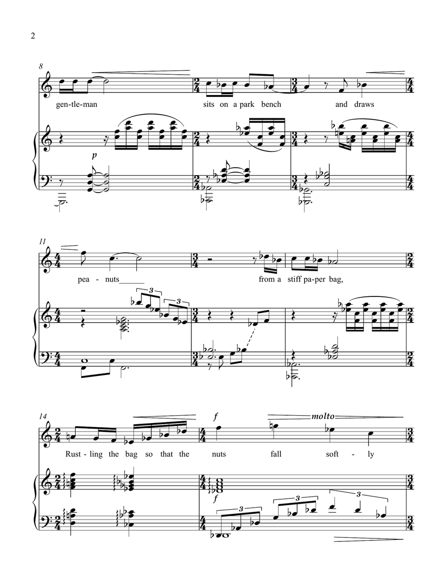 Reflections Piano, Vocal scores gallery preview page 3