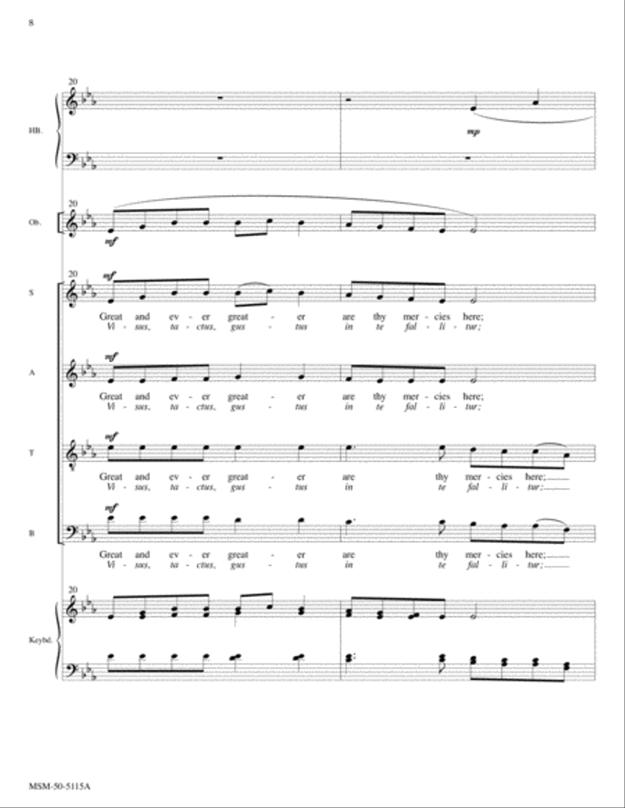 O Savior, Blessed Savior (Adoro te devote) (Full Score) Choir scores gallery preview page 5