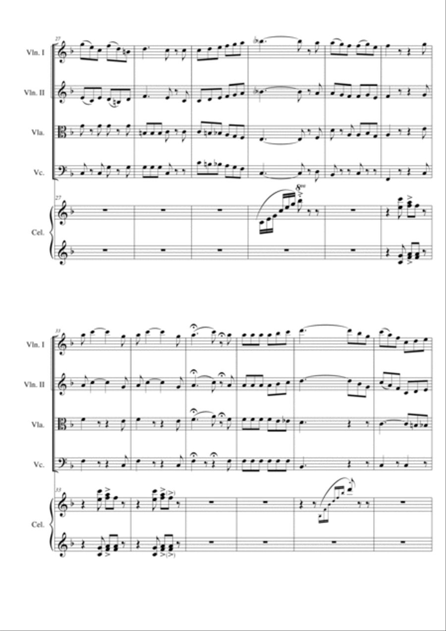 Davide Macaluso: PAPAGENO VARIE' (ES-22-050) - Score Only String Quartet scores gallery preview page 6
