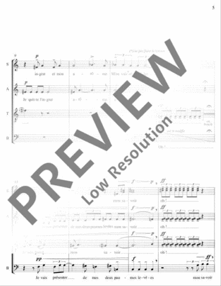Élégie sur le royaume Tchong 4-Part scores gallery preview page 6