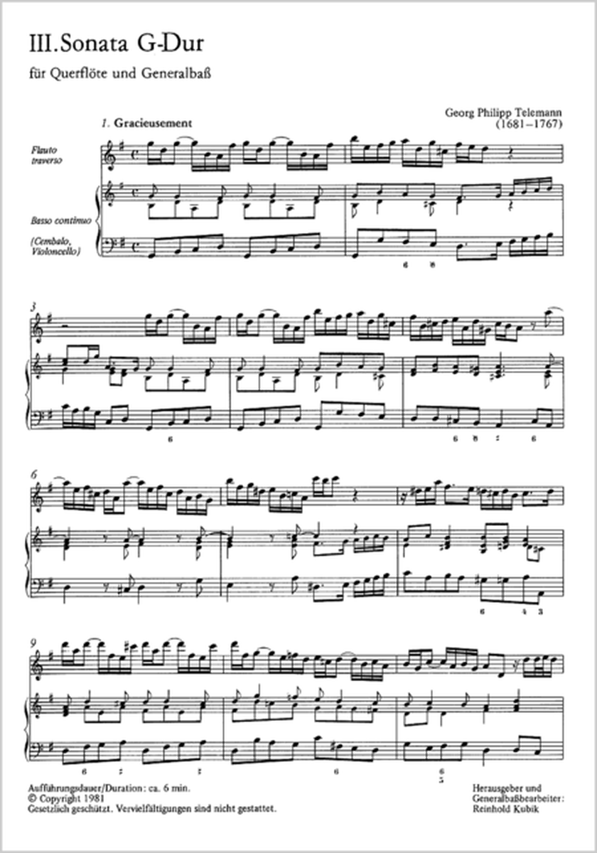 Telemann: Vier neue Sonaten (3 und 4)
