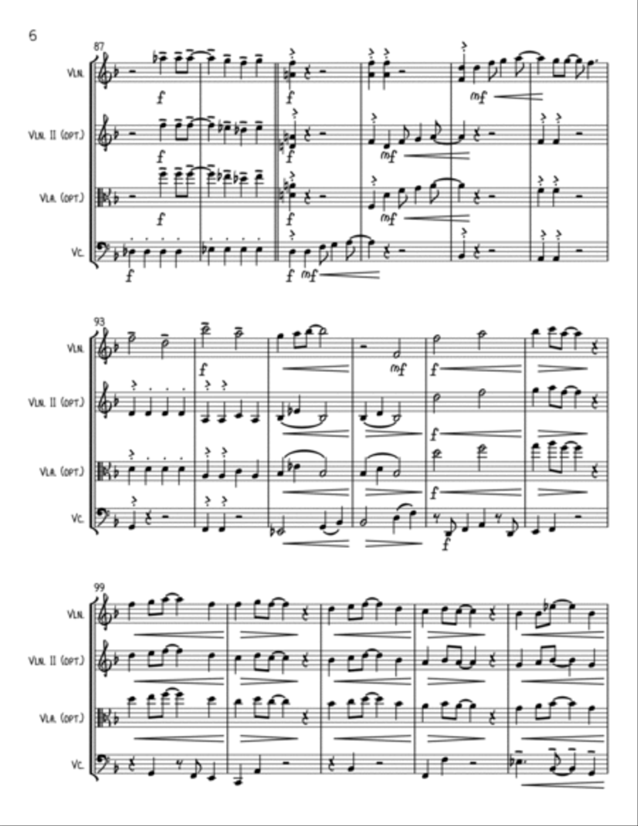 Mr. Blue Sky Mr. Blue Sky String Trio scores gallery preview page 6