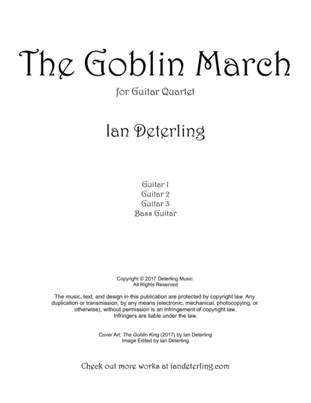 The Goblin March (for Guitar Quartet) image number null