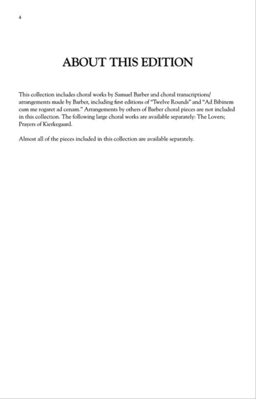 Complete Choral Music Complete Choral Music 4-Part scores gallery preview page 4