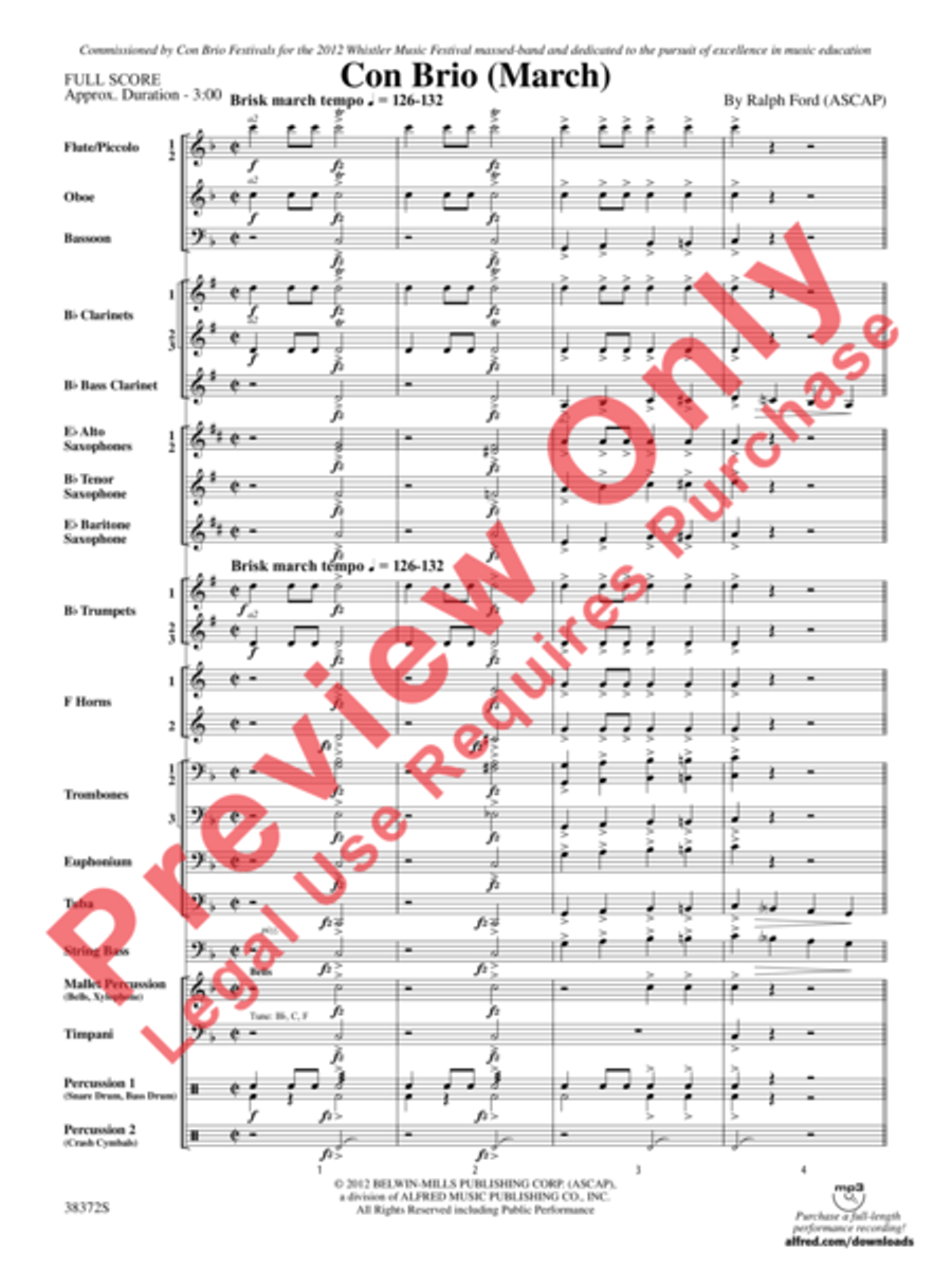 Con Brio Con Brio Concert Band scores gallery preview page 4