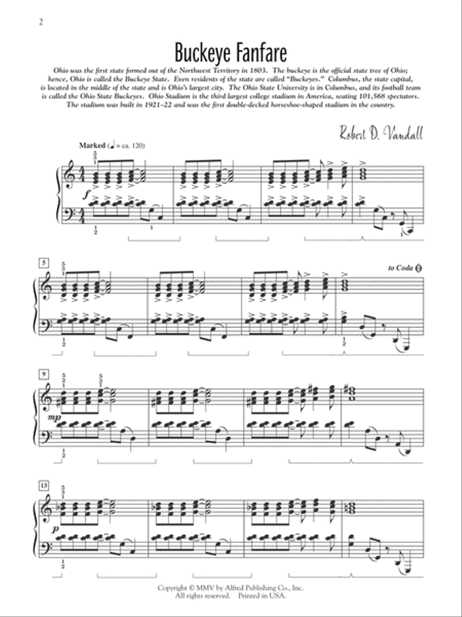 Ohio Skylines Piano Solo scores gallery preview page 2