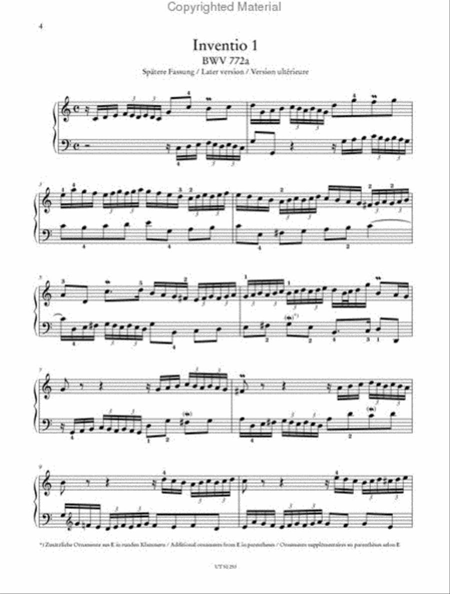 Inventions and Sinfonias: Two- and Three-Part Inventions Chamber Music scores gallery preview page 5