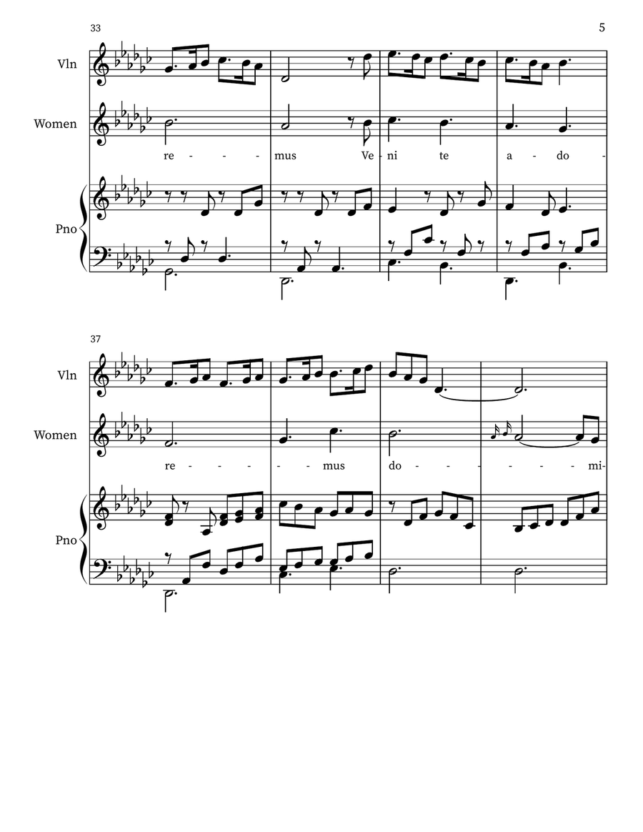 Gesu Bambino (The Infant Jesus) Small Ensemble scores gallery preview page 5