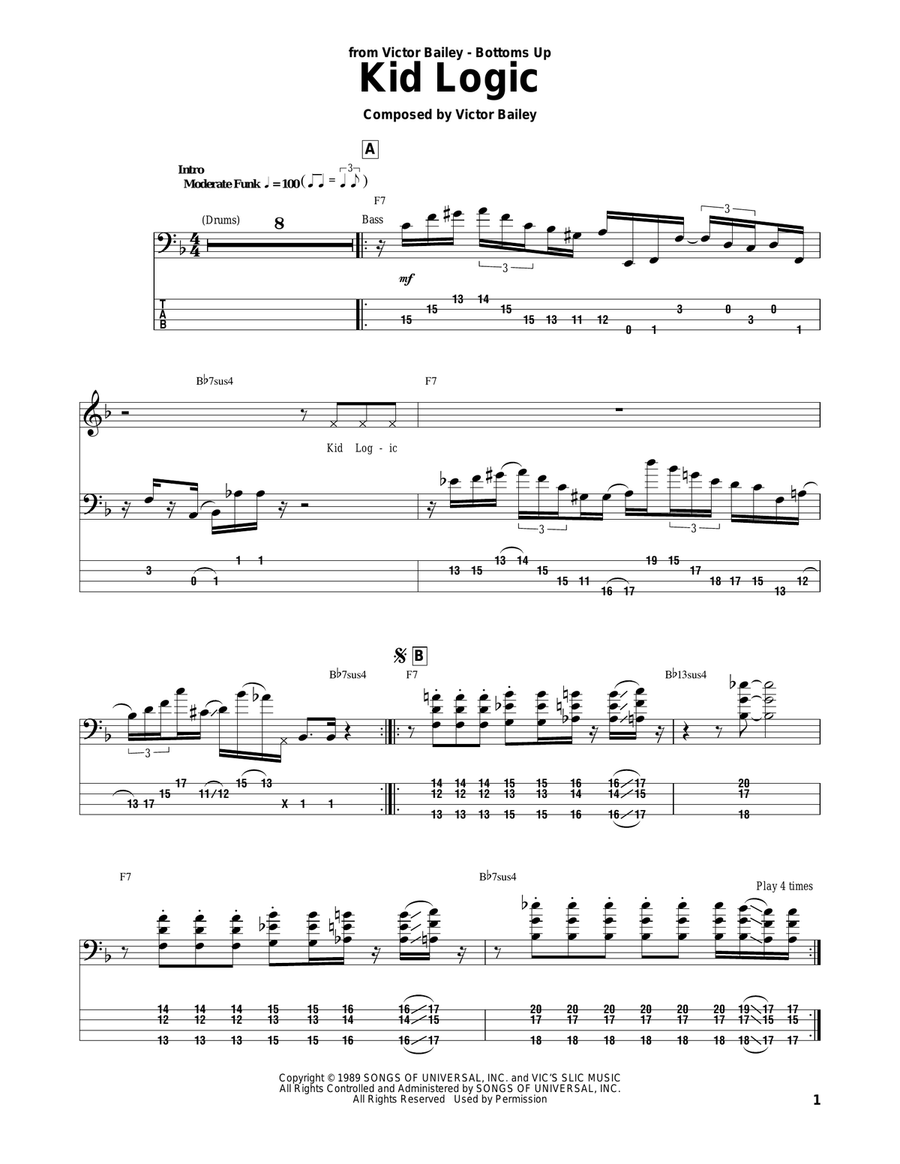 Kid Logic Kid Logic Acoustic Guitar scores gallery preview page 1