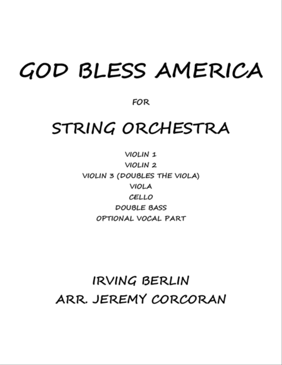 God Bless America String Quintet scores gallery preview page 1