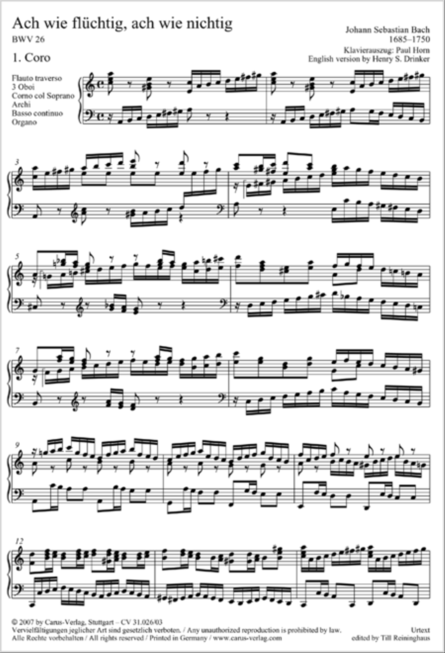 Ah, how fleeting, ah, how futile (Ach wie fluchtig, ach wie nichtig) 4-Part scores gallery preview page 2