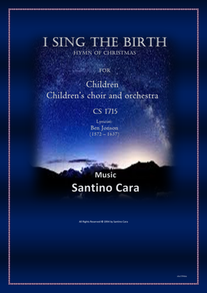 I sing the birth - Christmas beat rock for chlidren and orchestra