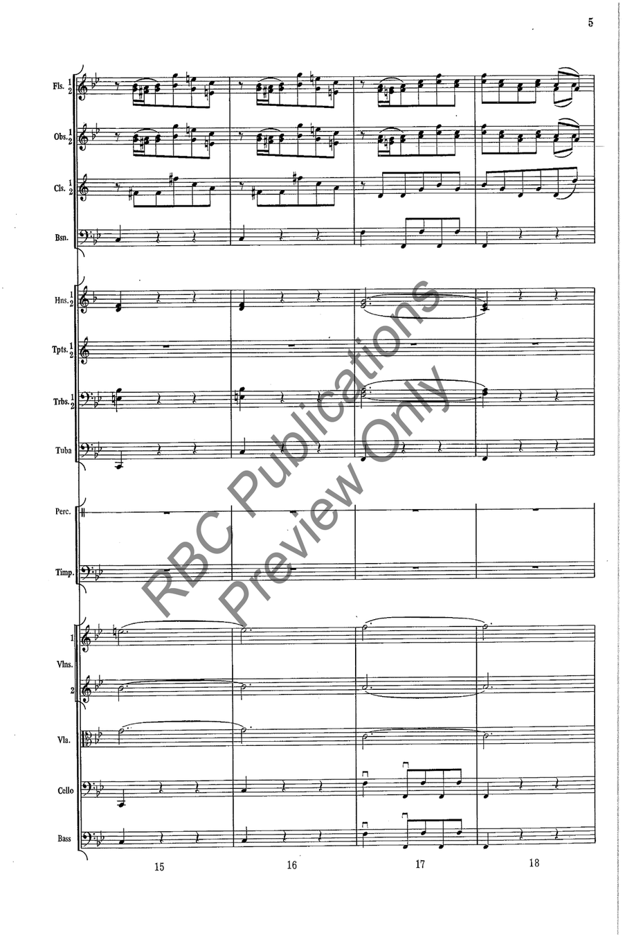 Overture In G Minor Full Orchestra scores gallery preview page 6